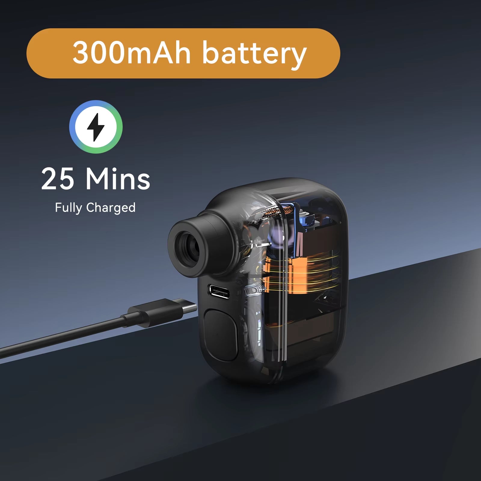 AS100 Mini Portable Bicycle Pump Rechargeable Air Inflator 100PSI Type-C Bike Accessories for Bike Schrader Presta Tires